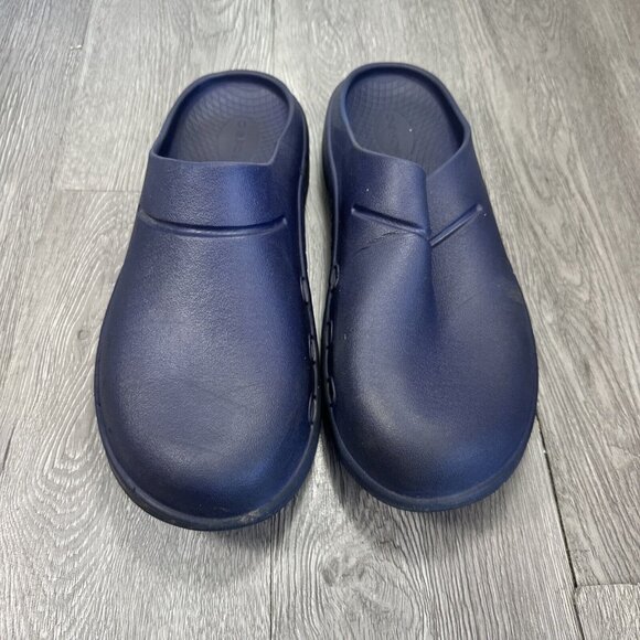 Oofos SZ M10 W12 Unisex Oocloog Clogs Matte Navy main image 4